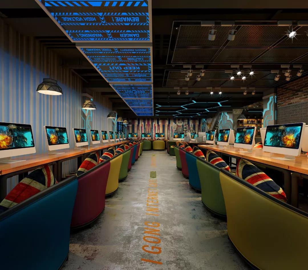 网咖装修效果图