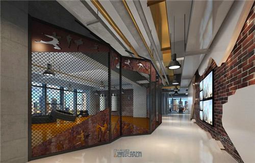 健身会所装修效果图展示——旭彩网