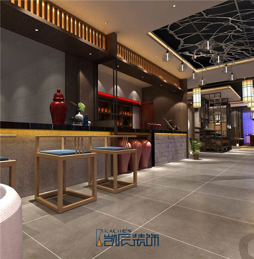 新中式火锅店装修效果图