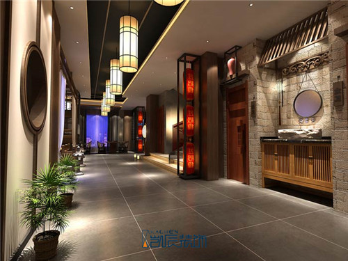 新中式火锅店装修效果图