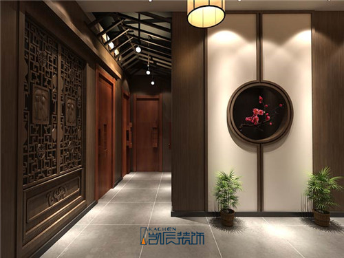 新中式火锅店装修效果图