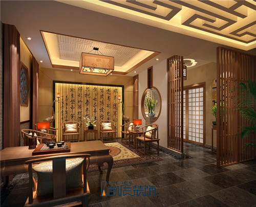 中国古典风茶楼装修效果图