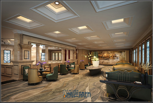 新中式售楼中心装修效果图